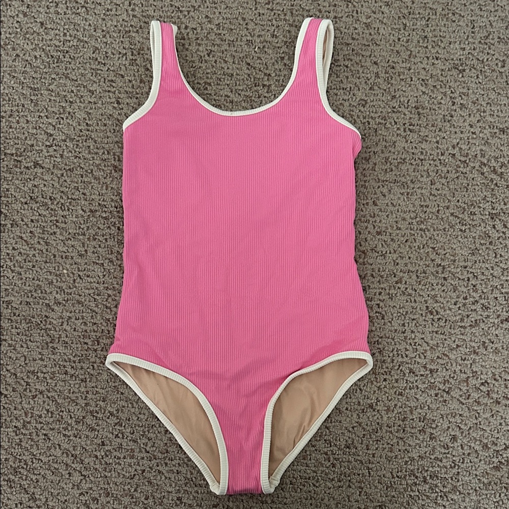 Zulu & Zephyr Vibrant Pink Swimsuit with Cream Accents